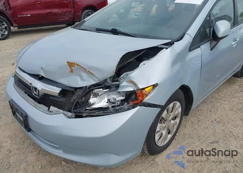 2012 Honda Civic Lx from USA, damaged, VIN 19XFB2F50CE046216